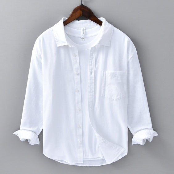 Retro Cotton Linen Shirt