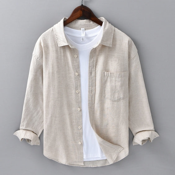 Retro Cotton Linen Shirt