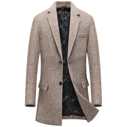 Woolen Lapel Coat