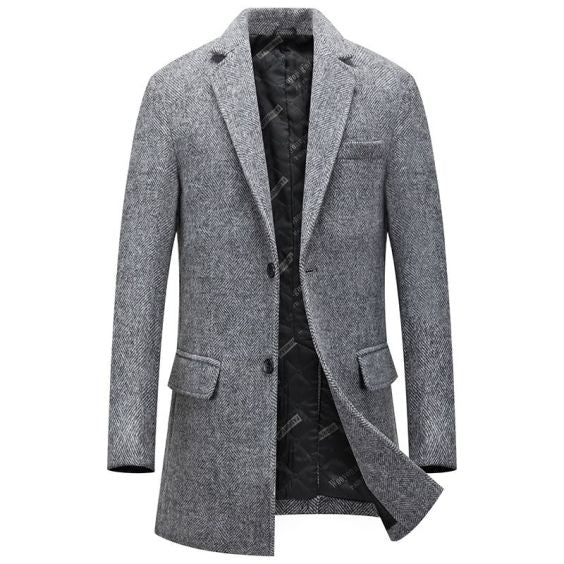 Woolen Lapel Coat