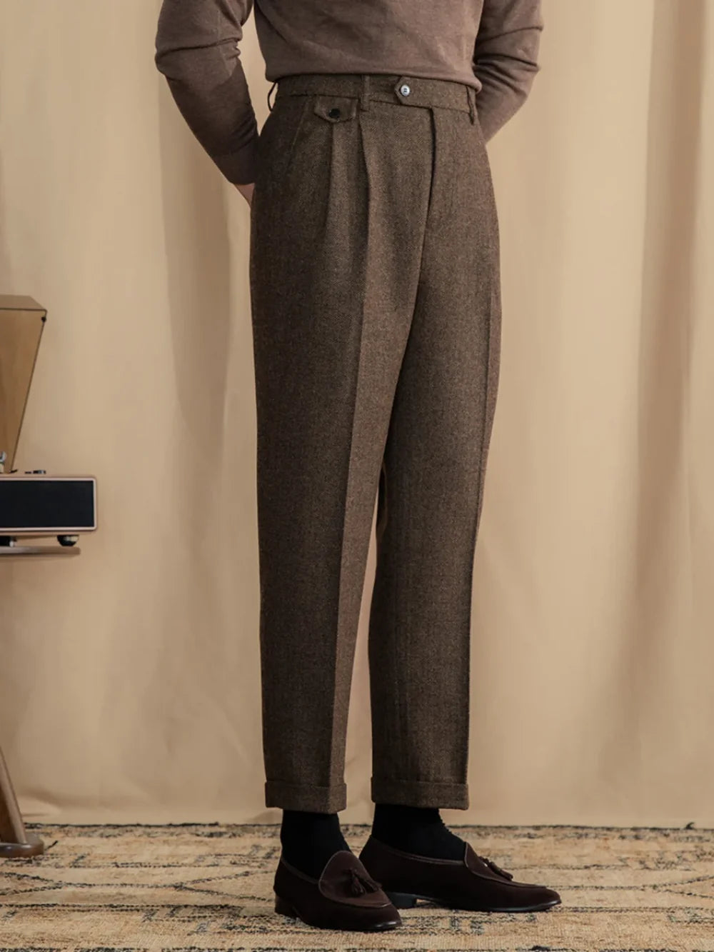 Baldini Wool Trousers